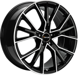 Alu kola AVUS VELGEN AF18, 20x9 5x112 ET33, černá lesklá + leštění (zátěžová)