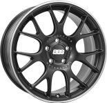 Alu kola BBS CHR, 20x8.5 5x112 ET40, černá matná + leštění