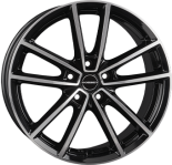 Alu kola BORBET W, 18x8 5x112 ET44, černá lesklá + leštění