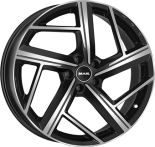 Alu kola MAK QVATTRO, 18x8 5x112 ET26, černá lesklá + leštění (zátěžová)