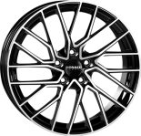 Alu kola MONACO WHEELS GP11, 18x8 5x112 ET45, černá lesklá + leštění