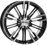 Alu kola MONACO WHEELS GP8, 19x8 5x120 ET32, černá lesklá + leštění (zátěžová)