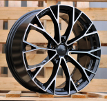 Alu kola Racing Line 3S1279, 17x7.5 5x112 ET51, černá + leštění