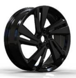 Alu kola Racing Line 3S1282, 18x7 5x100 ET39, černá + leštění