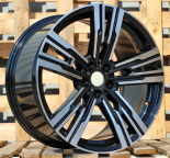 Alu kola Racing Line B1831, 19x8.5 5x112 ET25, černá + leštění