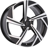 Alu kola Racing Line B5851, 18x8 5x112 ET45, černá + leštění