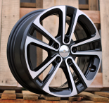 Alu kola Racing Line B5959, 16x6.5 5x108 ET47, černá + leštění