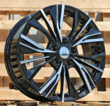 Alu kola Racing Line FE224, 17x7 5x114.3 ET35, černá + leštění