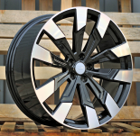 Alu kola Racing Line I1131, 22x10 5x120 ET40, černá + leštění (zátěžová)