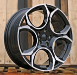 Alu kola Racing Line I5162, 19x8 5x112 ET45, černá + leštění