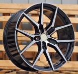 Alu kola Racing Line I5628, 21x9 5x108 ET38.5, černá + leštění (zátěžová)