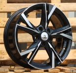 Alu kola Racing Line Y1241, 18x7.5 5x112 ET48, černá + leštění