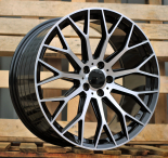 Alu kola Racing Line YS1180, 18x8 5x112 ET43, černá + leštění