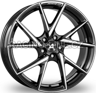 Alu kola ALUTEC ADX.01, 18x7.5 4x108 ET18, černá lesklá + leštění