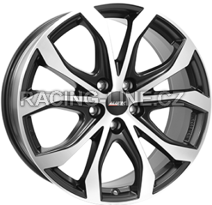 Alu kola ALUTEC W10X, 18x8 5x120 ET53, černá matná + leštění (zátěžová)