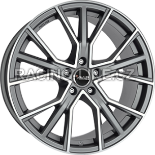 Alu kola AVUS VELGEN AF18, 20x8.5 5x112 ET45, šedivá matná + leštění (zátěžová)