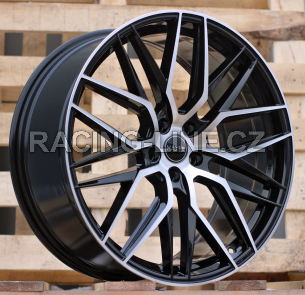 Alu kola Haxer HX035, 17x7.5 5x108 ET40, černá + leštění