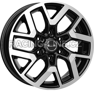 Alu kola MAK GRAVEL, 19x7.5 6x120 ET52, černá lesklá + leštění (zátěžová)