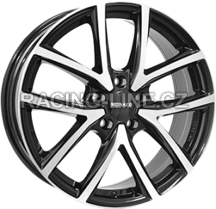 Alu kola MONACO WHEELS 2 CL2, 16x6.5 5x114.3 ET45, černá lesklá + leštění