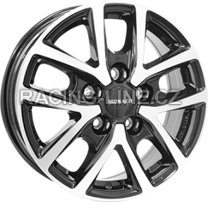 Alu kola MONACO WHEELS 2 CL2T, 16x6.5 5x114.3 ET48, černá lesklá + leštění (zátěžová)