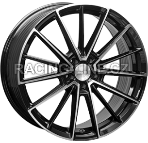 Alu kola MONACO WHEELS FF1, 20x9.5 5x112 ET40, černá lesklá + leštění