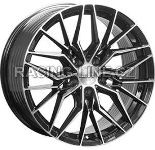 Alu kola MONACO WHEELS FF2, 18x8 5x108 ET45, černá lesklá + leštění