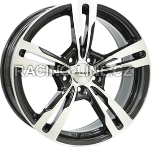 Alu kola MONACO WHEELS GP4, 19x8.5 5x108 ET45, černá lesklá + leštění (zátěžová)