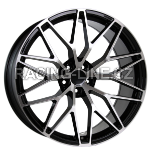 Alu kola Racing Line 3S1067, 21x10 5x130 ET50, černá + leštění