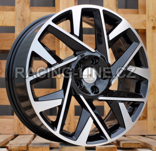 Alu kola Racing Line 3S1072, 18x7.5 5x114.3 ET49.5, černá + leštění