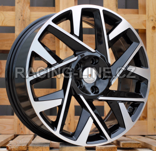 Alu kola Racing Line 3S1072, 19x7.5 5x114.3 ET51, černá + leštění