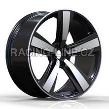 Alu kola Racing Line 3S1239, 21x10 5x112 ET19, černá + leštění (zátěžová)