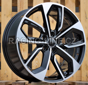 Alu kola Racing Line 3S5979, 19x8 5x112 ET49, černá + leštění