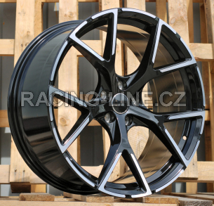 Alu kola Racing Line 3S5997, 18x8 5x112 ET46, černá + leštění