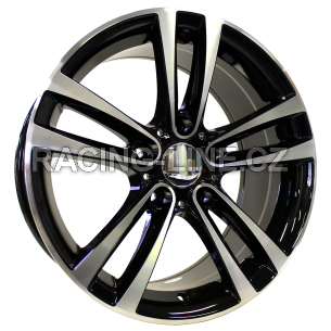 Alu kola Racing Line A5035, 17x8 5x120 ET34, černá + leštění