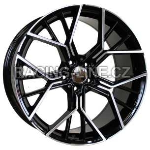 Alu kola Racing Line A5602, 20x9.5 5x112 ET40, černá + leštění