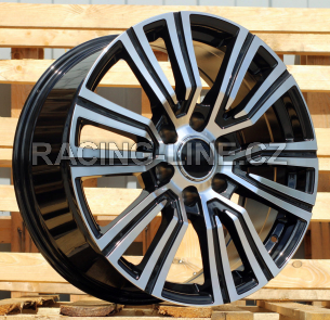 Alu kola Racing Line B1754, 20x8.5 6x139.7 ET25, černá + leštění (zátěžová)