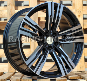 Alu kola Racing Line B1831, 21x8.5 5x112 ET25, černá + leštění