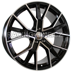 Alu kola Racing Line B5131, 18x8 5x112 ET34, černá + leštění