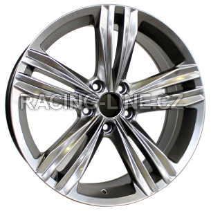 Alu kola Racing Line B5293, 16x7 5x112 ET43, černá metalíza