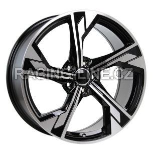 Alu kola Racing Line B5419, 17x7.5 5x112 ET40, černá + leštění