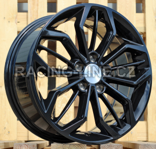 Alu kola Racing Line B5433, 17x7.5 5x108 ET50, černá lesklá