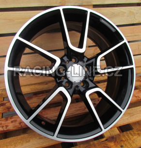 Alu kola Racing Line B5462, 19x7.5 5x112 ET44, černá + leštění