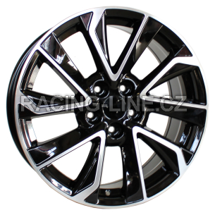 Alu kola Racing Line B5463, 17x7 5x114.3 ET40, černá + leštění