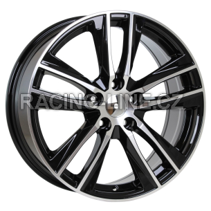 Alu kola Racing Line B5474, 17x7.5 5x112 ET45, černá + leštění