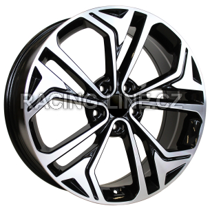 Alu kola Racing Line B5519, 19x7.5 5x114.3 ET50, černá + leštění