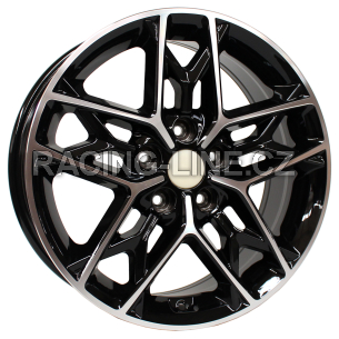 Alu kola Racing Line B5567, 18x7.5 5x114.3 ET48, černá + leštění