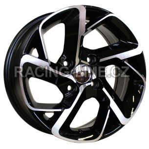 Alu kola Racing Line B5714, 16x7 4x108 ET25, černá + leštění