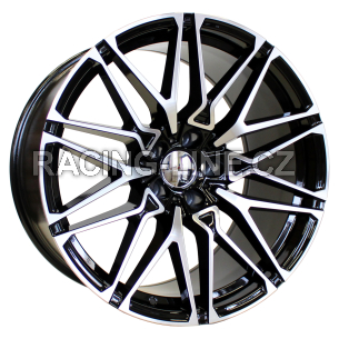 Alu kola Racing Line B5771, 21x10.5 5x112 ET43, černá + leštění (zátěžová)