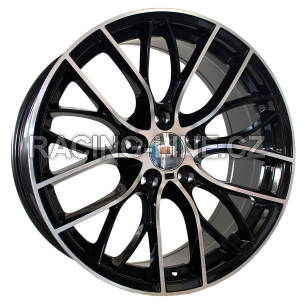 Alu kola Racing Line BK796, 17x7.5 5x120 ET43, černá + leštění