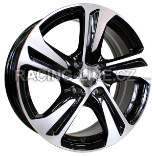 Alu kola Racing Line F5832, 16x6.5 4x108 ET25, černá + leštění